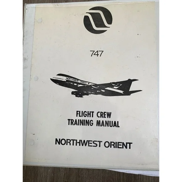 Northwest B747 Flight Crew‎ Training Manual Binder Original Set 2 80s 90s NWA - Picture 2 of 15